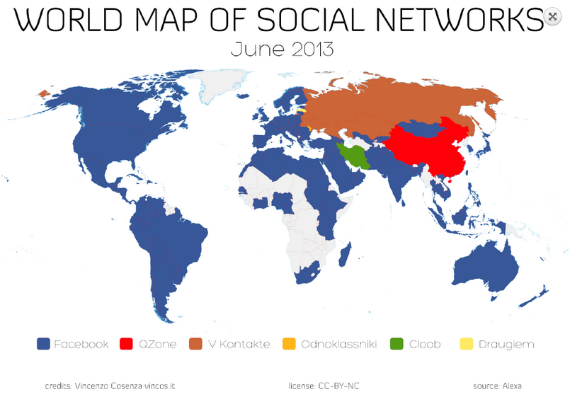 Principales Redes Sociales en el Mundo y sus características
