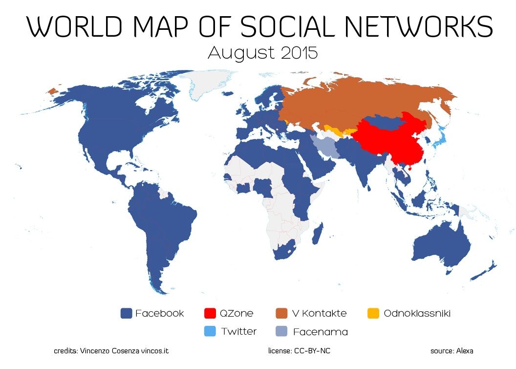 Principales Redes Sociales en el Mundo y sus características