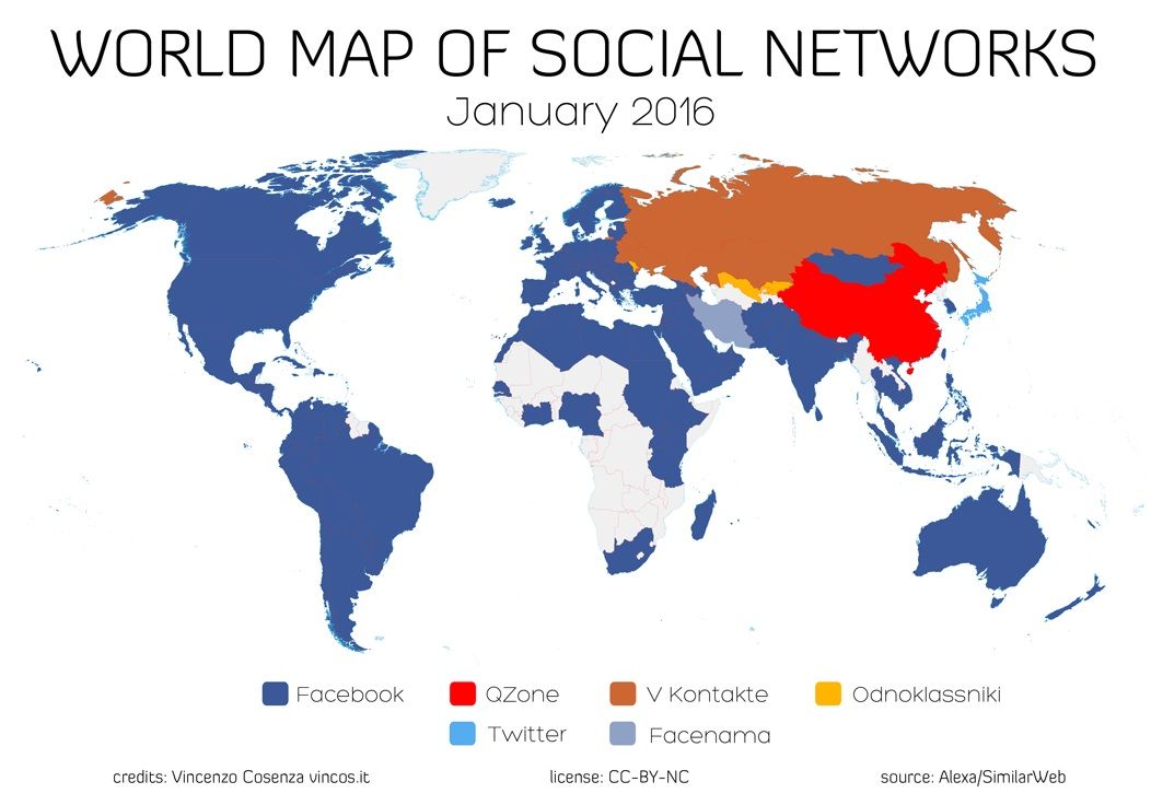 Principales Redes Sociales en el Mundo y sus características