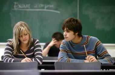 He wouldn't have to cheat on exams if he...