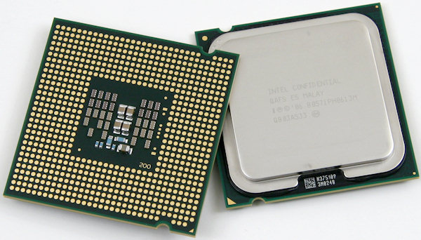 CPU This is the central processing unit also known as a processor. its job is to carry out commands.