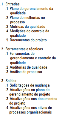 PMBOK - Capítulo 8 - GERENCIAMENTO DA QUALIDADE DO PROJETO