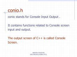 CONIO.H
