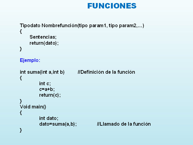 FUNCIONES