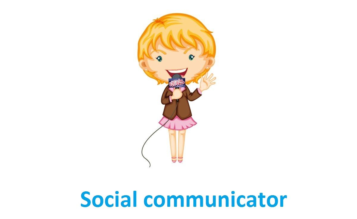 She informs people and transmits messages