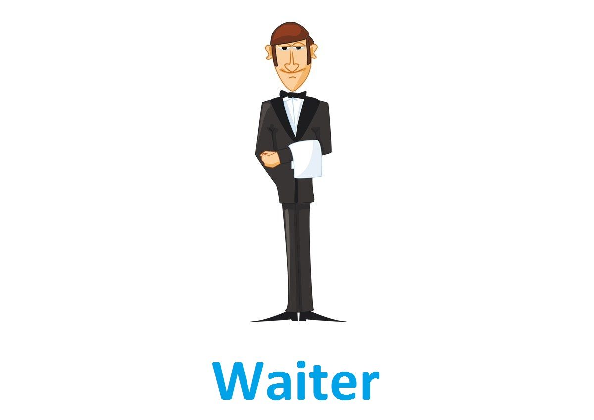 He is the one who serves people in a restaurant