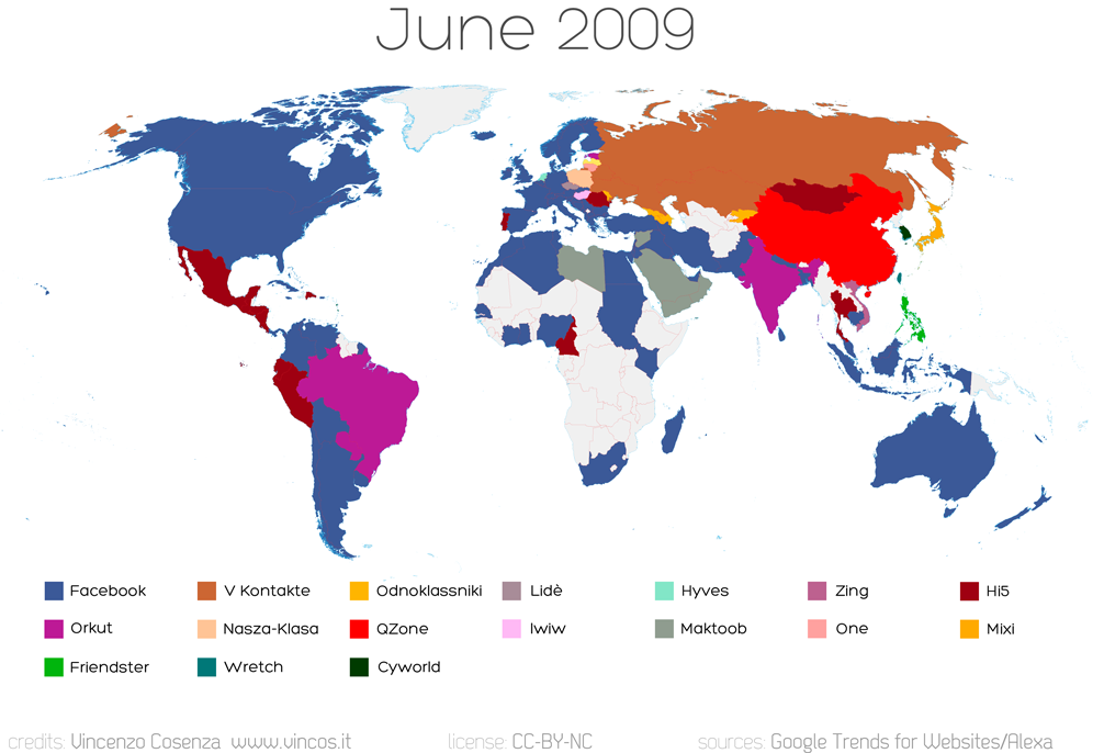 Principales Redes Sociales en el Mundo y sus características