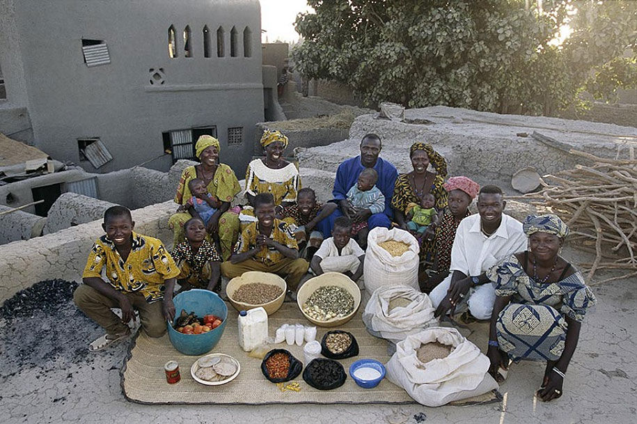 The Natomo family (Mali) What do they eat.......? a lot of a little of some a few of what don´t they eat any of ?