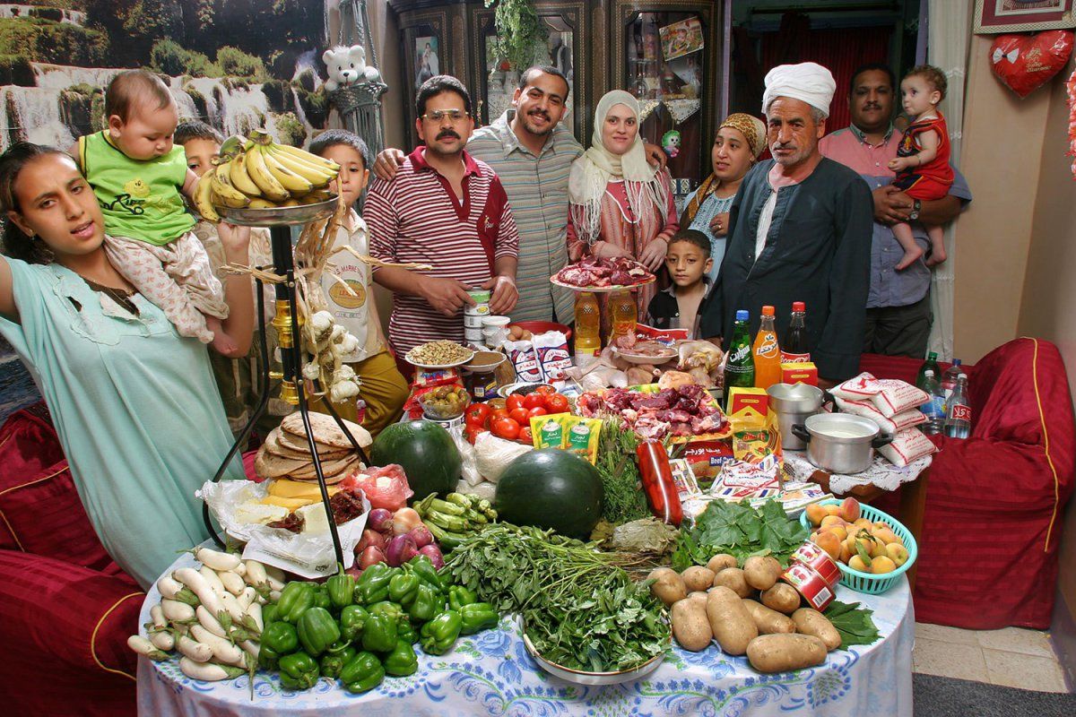 The Awad family (Egypt) What do they eat.......? a lot of a little of some a few of what don´t they eat any of ?