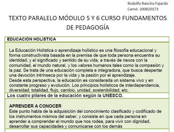 Fundamentos de pedagogía.