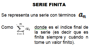SERIE FINITA