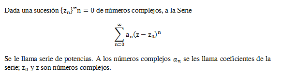 SERIES DE POTENCIAS: