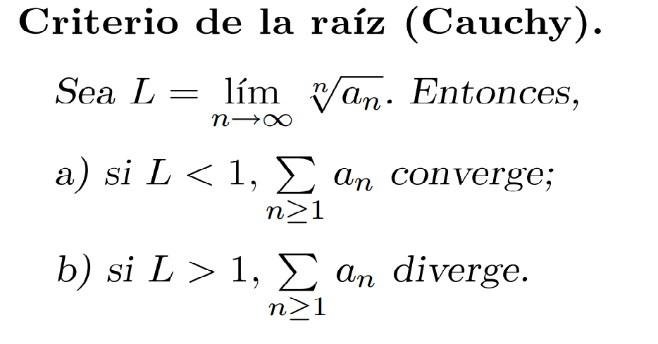 SERIES NUMERICAS: