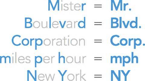 ABBREVIATE