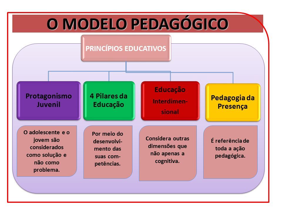 MODELO PEDAGÓGICO PRINCÍPIOS