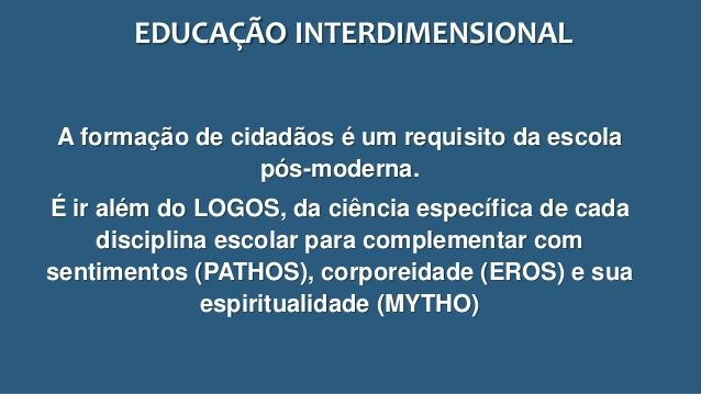 EDUCAÇÃO INTERDIMENSIONAL