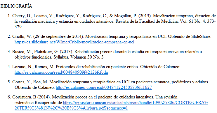 MOVILIZACIÓN TEMPRANA EN UCI