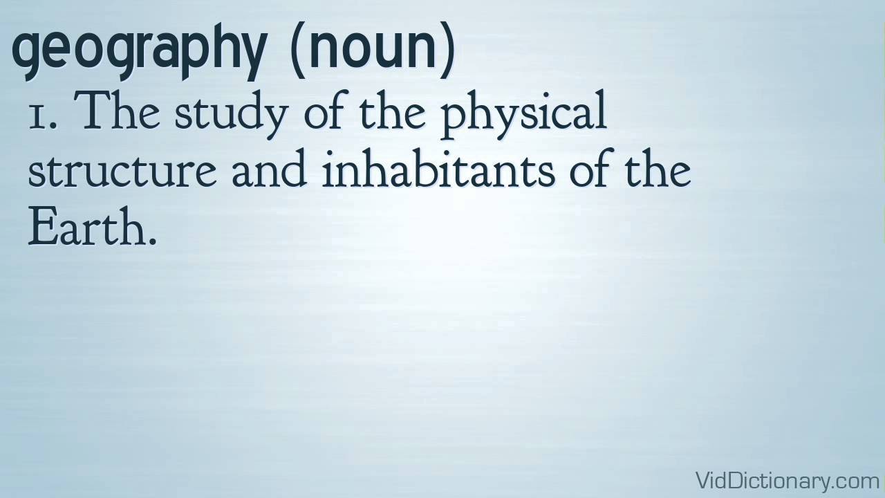 UNIT 1 What is Geography?