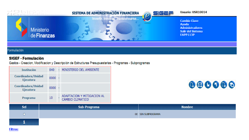 Organizador Gráfico del ESIGEF.-Instructivo de Registro de Gastos - Ejecución Presupuestaria