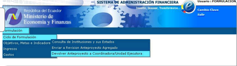 Organizador Gráfico del ESIGEF.-Instructivo de Registro de Gastos - Ejecución Presupuestaria