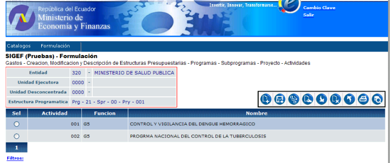 Organizador Gráfico del ESIGEF.-Instructivo de Registro de Gastos - Ejecución Presupuestaria