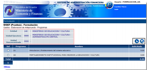 Organizador Gráfico del ESIGEF.-Instructivo de Registro de Gastos - Ejecución Presupuestaria