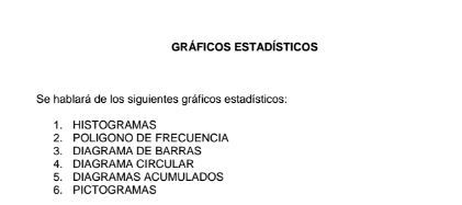GRÁFICOS ESTADÍSTICOS
