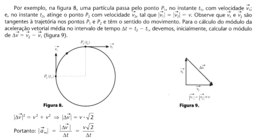 Fís 8- Velocidade e Aceleração Vetoriais
