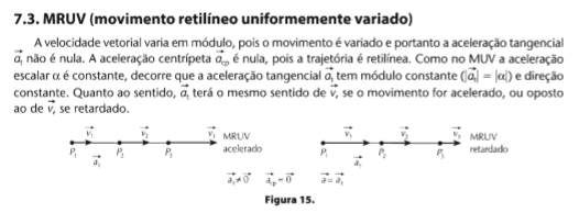 Fís 8- Velocidade e Aceleração Vetoriais