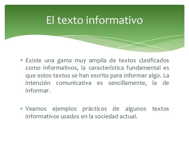 TEXTO INFORMATIVO