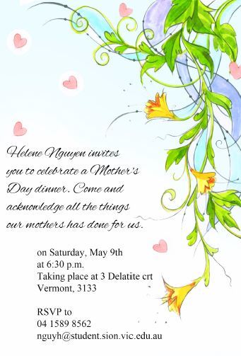 Mother's Day Assignment