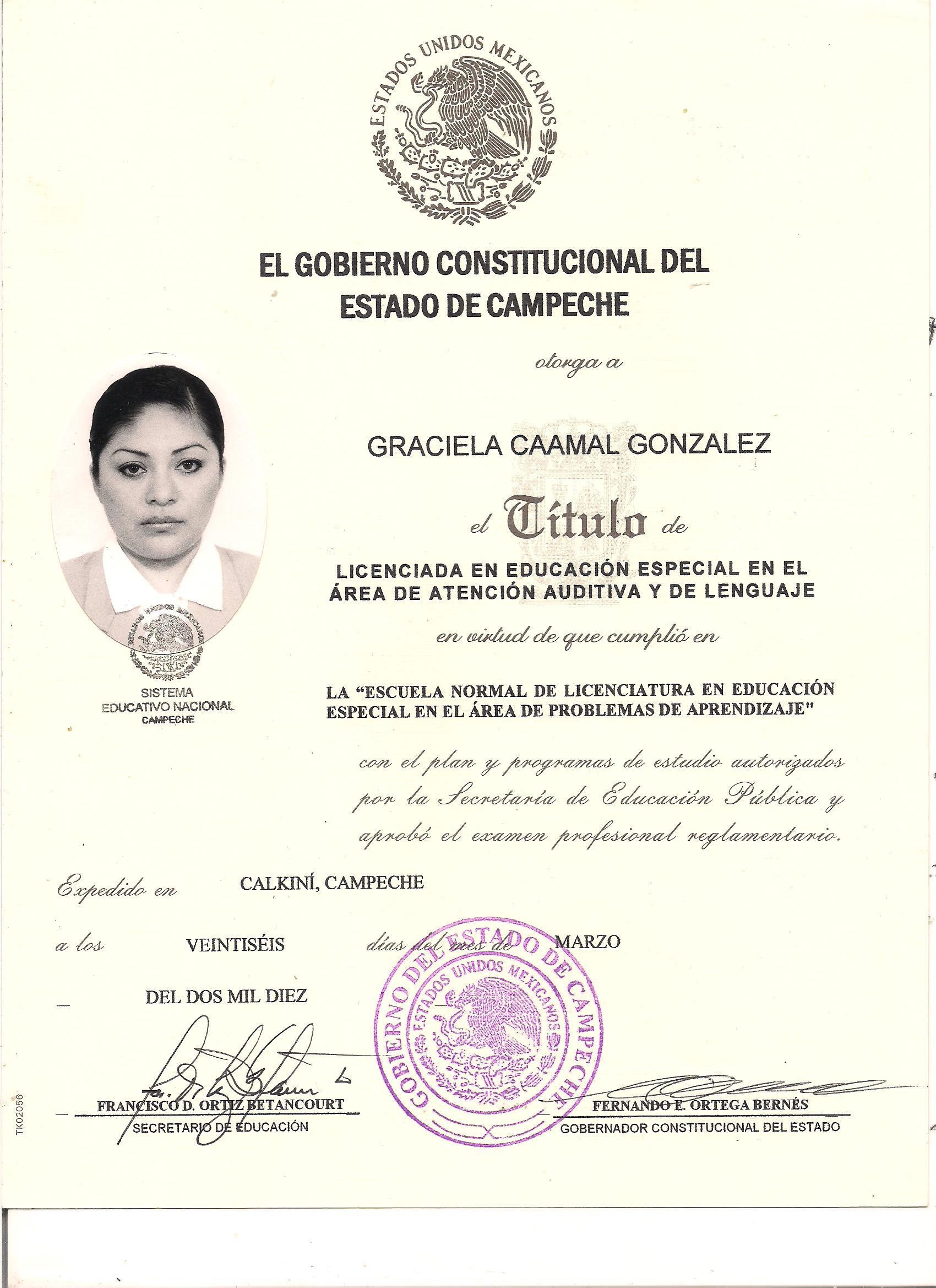 exam time graciela caamal