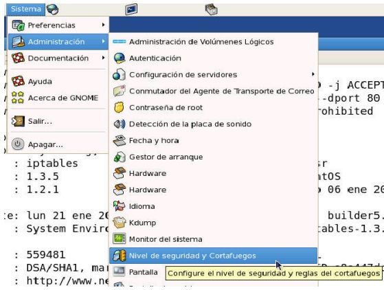Cortafuegos (firewalls) y Filtro de Paquetes