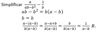 FRACCIONES ALGEBRAICAS REDUCCIÓN DE FRACCIÓN