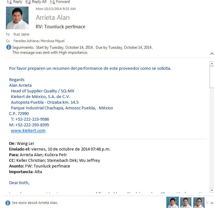 Organizo correos electronicos