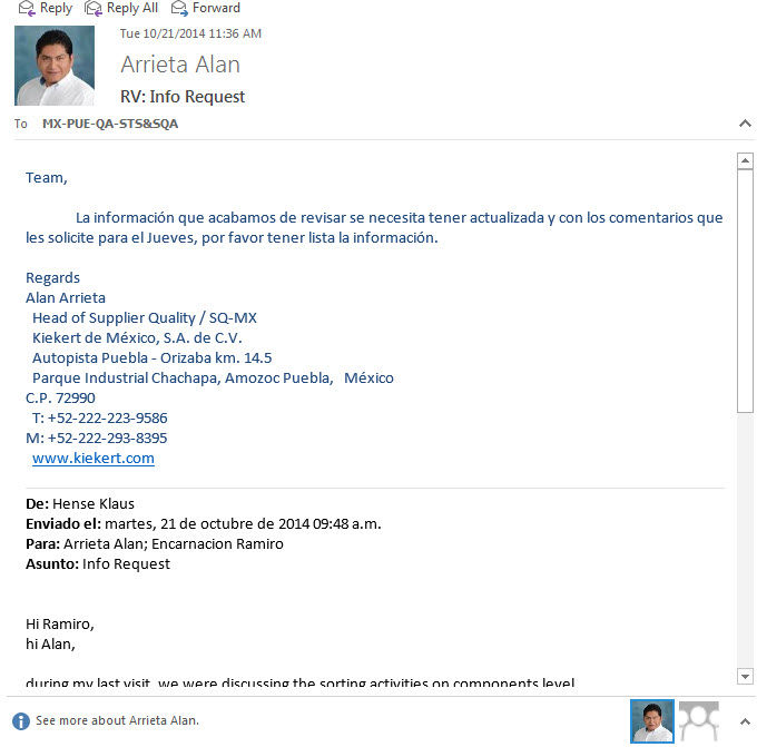 Organizo correos electronicos