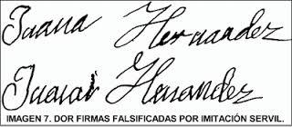 MÉTODOS DE FALSIFICACIÓN DE FIRMAS