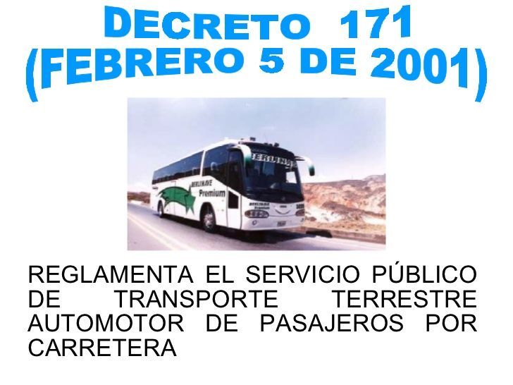 Normatividad Del sector transporte por carretera en Colombia