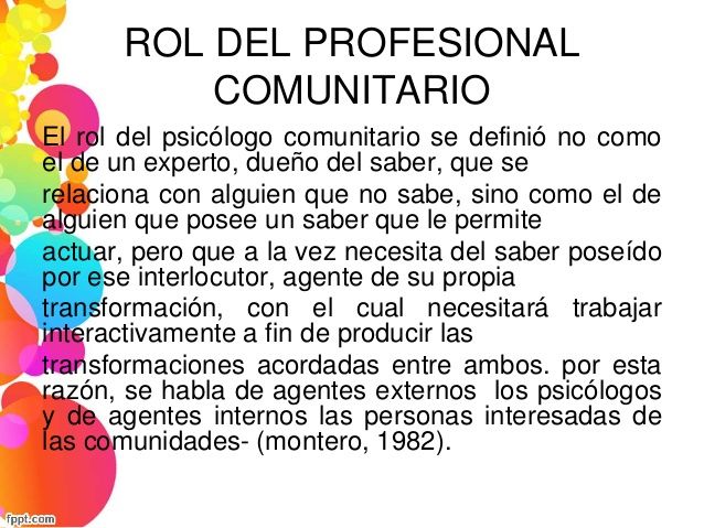 ACCIÓN PSICOSOCIAL Y EN LA COMUNIDAD