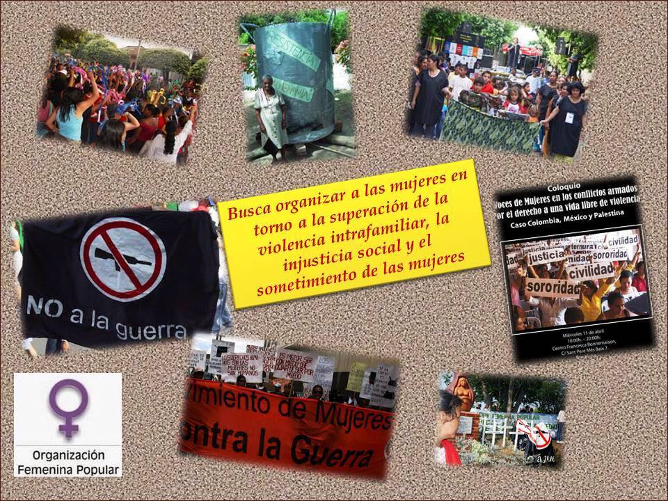 Contextualización del Movimiento social Organización Femenina Popular OFP