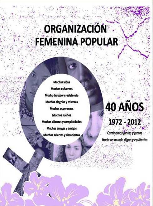 Contextualización del Movimiento social Organización Femenina Popular OFP
