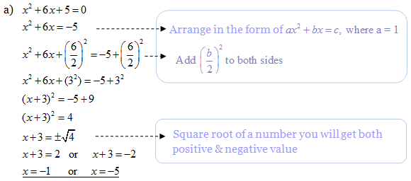 Quadratic Eq. & Ex.