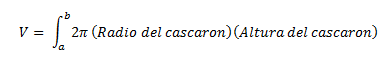 CALCULO DE VOLUMENES POR MEDIO DE CASCARONES CILINDRICOS