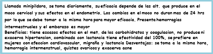 Anticoncepción médica, métodos mecánicos y quirúrgicos