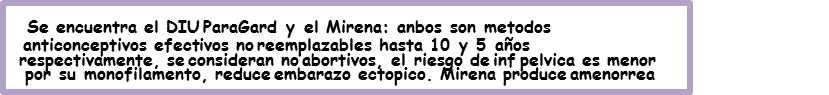 Anticoncepción médica, métodos mecánicos y quirúrgicos