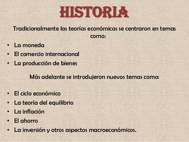 relaciones entre la historia y la teoría economica