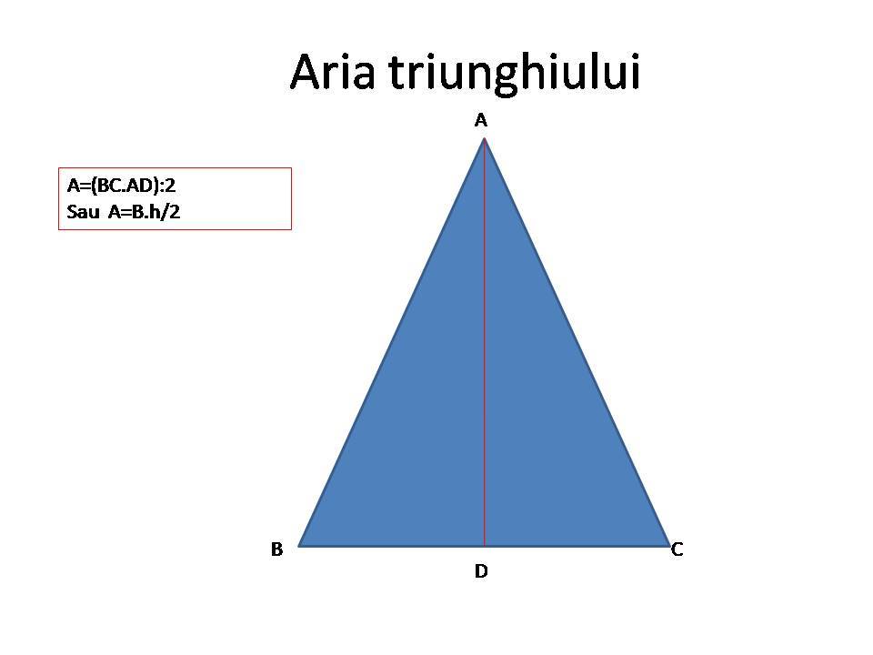 Triunghiul(teorie conform programei de cl.a-VI-a)