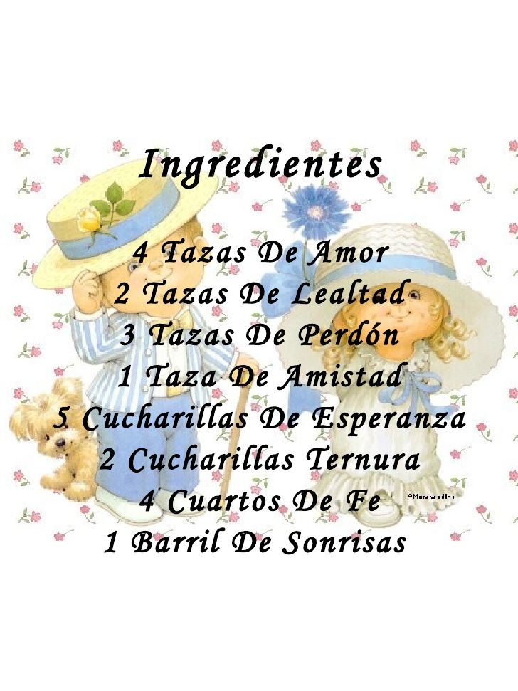 la receta de la felicidad