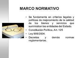 Marco Normativo del empleo Publico desde la constitucion a las leyes