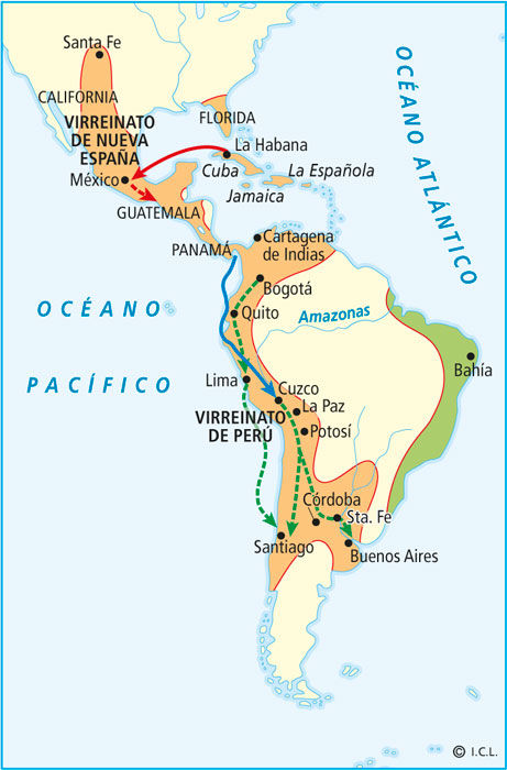 Los grandes descubrimientos geográficos: el Imperio americano